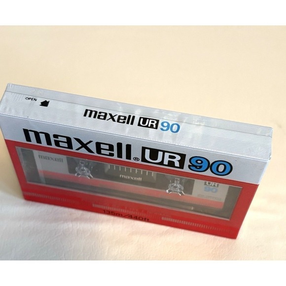 Vintage Maxell UR 90 Blank Cassette Tape Sealed IEC Type I Normal Position NEW! - Picture 5 of 5
